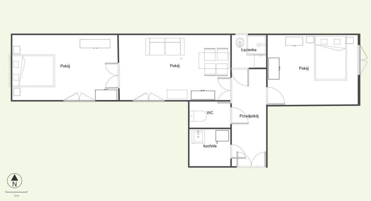 Apartament M15 Daire Krasków Dış mekan fotoğraf